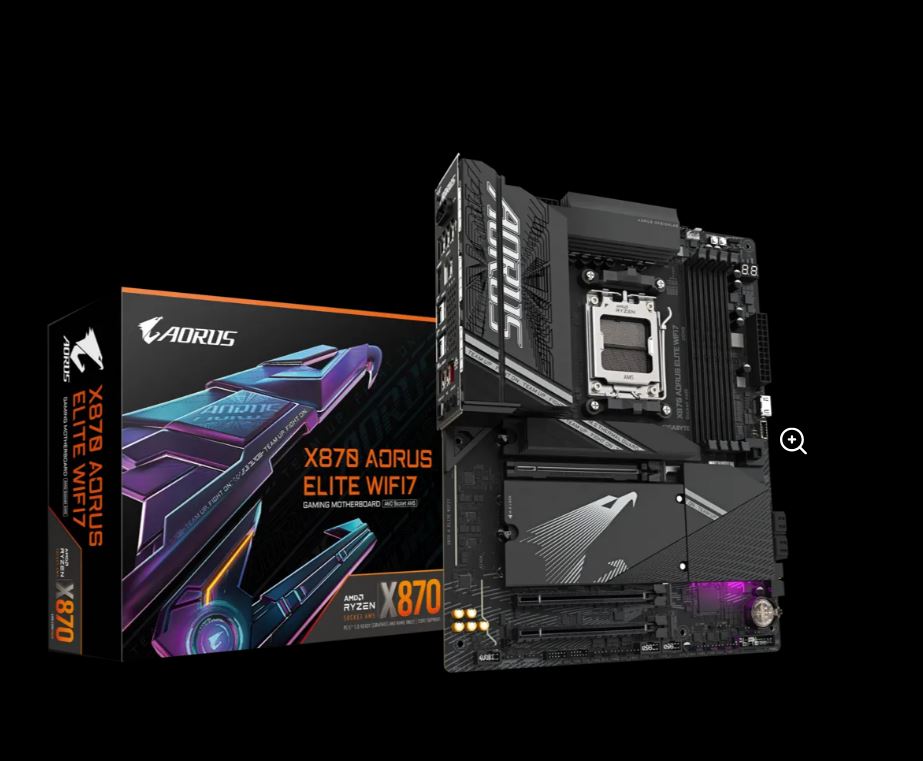 Gigabyte X870 AORUS ELITE WIFI7 AMD AM5 ATX Motherboard 4x DDR5~256GB, 3x PCIe x16, 4x M.2, 4x SATA 6, 4x USB 3.2, 4x USB2.0, 2x USB-C, X870 A ELITE WIFI7
