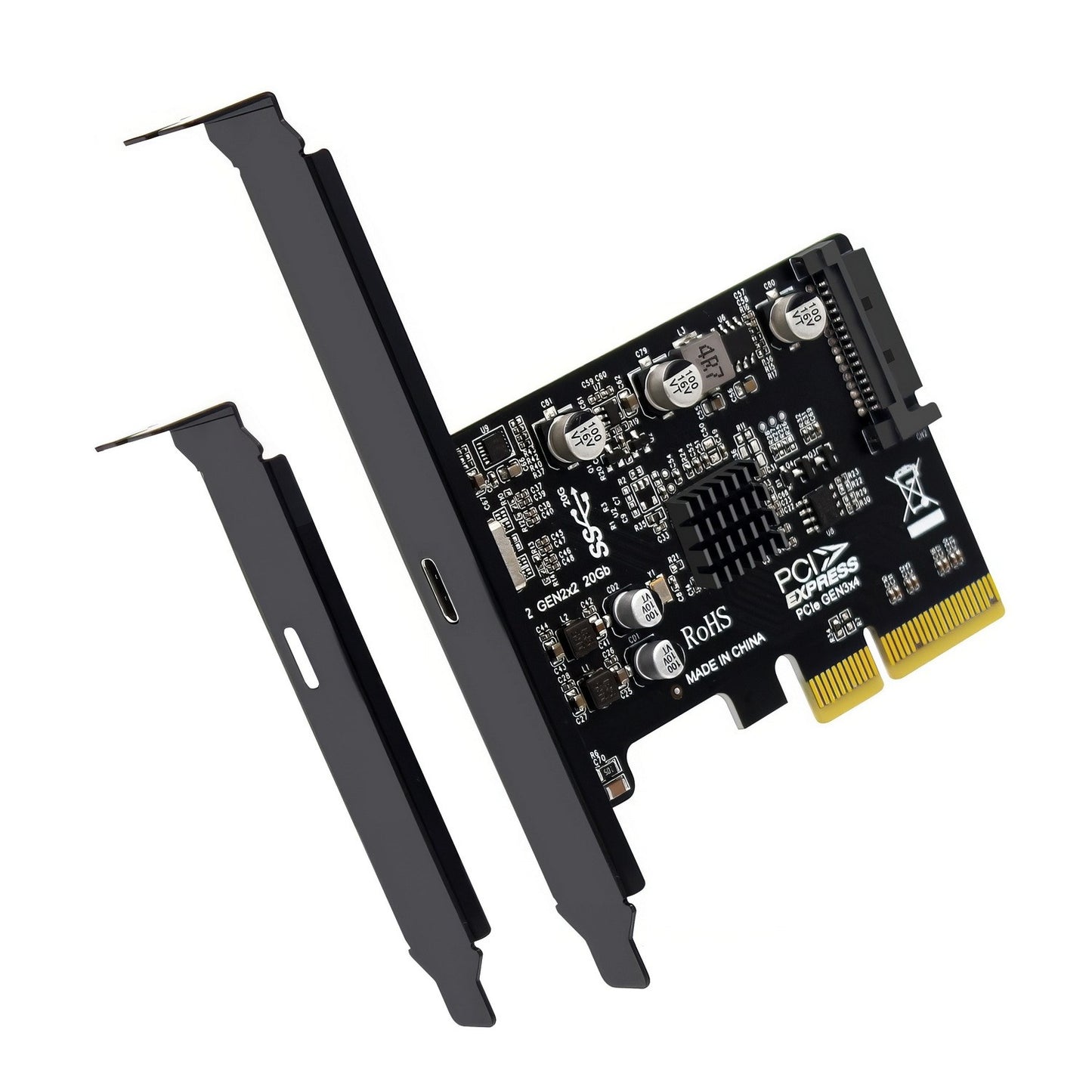 Simplecom EC318v2 PCI-e x4 to USB 3.2 Gen2x2 20Gbps USB-C Expansion Card EC318V2