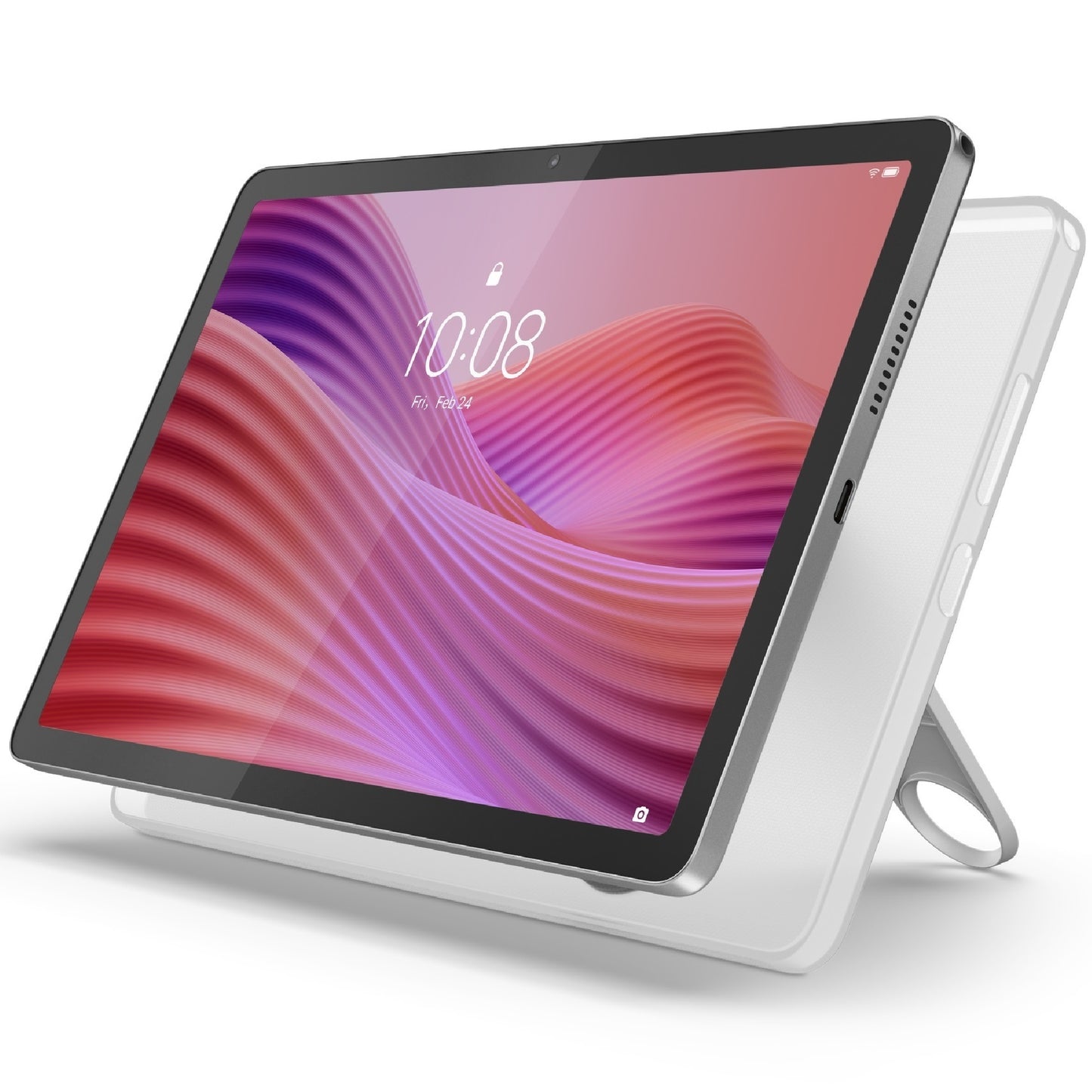 Lenovo Tab 10.1' LTE 4GB/128GB With Clear Case - Luna Grey (ZAEJ0157AU) *AU STOCK*, FHD+, 8MP/5MP, Android, 5100mAh, 1 Year Warranty ZAEJ0157AU