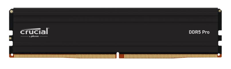 Crucial Pro 16GB (1x16GB) DDR5 UDIMM 6400MHz CL38 Black Heat Spreader Support Intel XMP AMD Ryzen Desktop PC Gaming Memory CP16G64C38U5B