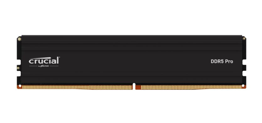 Crucial Pro 32GB (1x32GB) DDR5 UDIMM 6000MHz CL40 Black Heat Spreader Overclocking Support Intel XMP AMD Ryzen Desktop PC Gaming Memory CP32G60C40U5B
