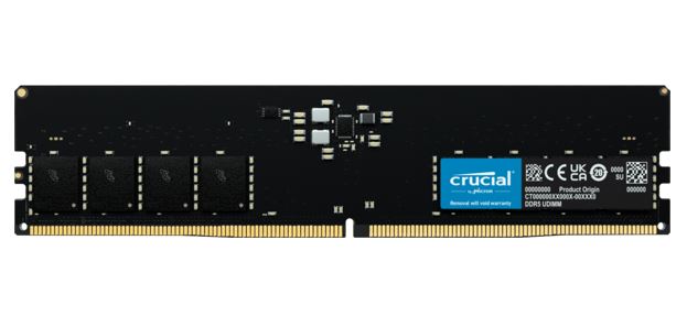 Crucial 64GB (1x64GB) DDR5 UDIMM 5600MHz CL46 Desktop PC Memory CT64G56C46U5