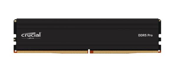 Crucial Pro 64GB (1x64GB) DDR5 UDIMM 5600MHz CL46 Black Heat Spreader Support Intel XMP AMD Ryzen Desktop PC Gaming Memory CP64G56C46U5