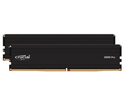 Crucial Pro 48GB (2x24GB) DDR5 UDIMM 5600MHz CL46 Black Heat Spreader Support Intel XMP AMD Ryzen for Desktop PC Gaming Memory  CP2K24G56C46U5