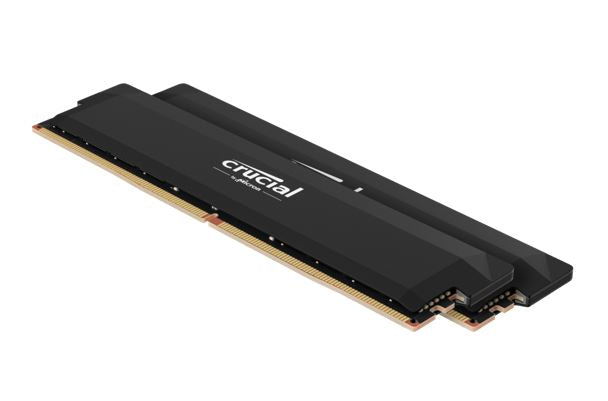 Crucial Pro 64GB (2x32GB) DDR5 UDIMM 6400MHz CL40 Black Heat Spreader Support Intel XMP AMD Ryzen Desktop PC Gaming Memory CP2K32G64C40U5B