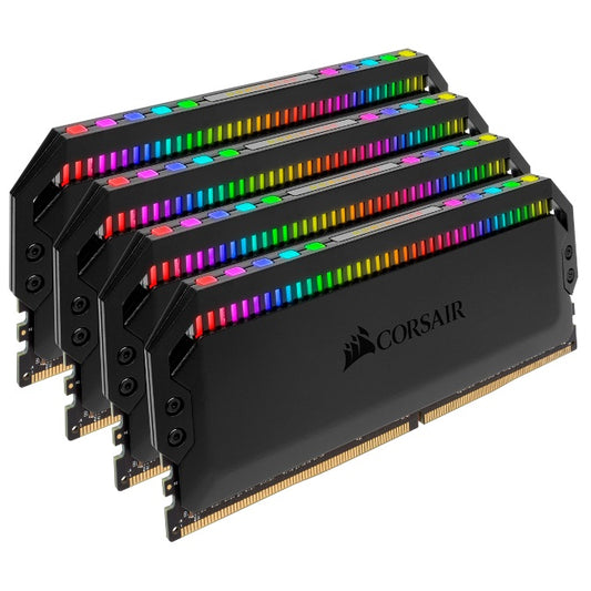 Corsair Dominator Platinum RGB 32GB (4x8GB) DDR4 3200MHz CL16 DIMM Unbuffered XMP 2.0 Base SPD@2666 Black Heatspreaders 1.35V AMD Ryzen CMT32GX4M4Z3200C16