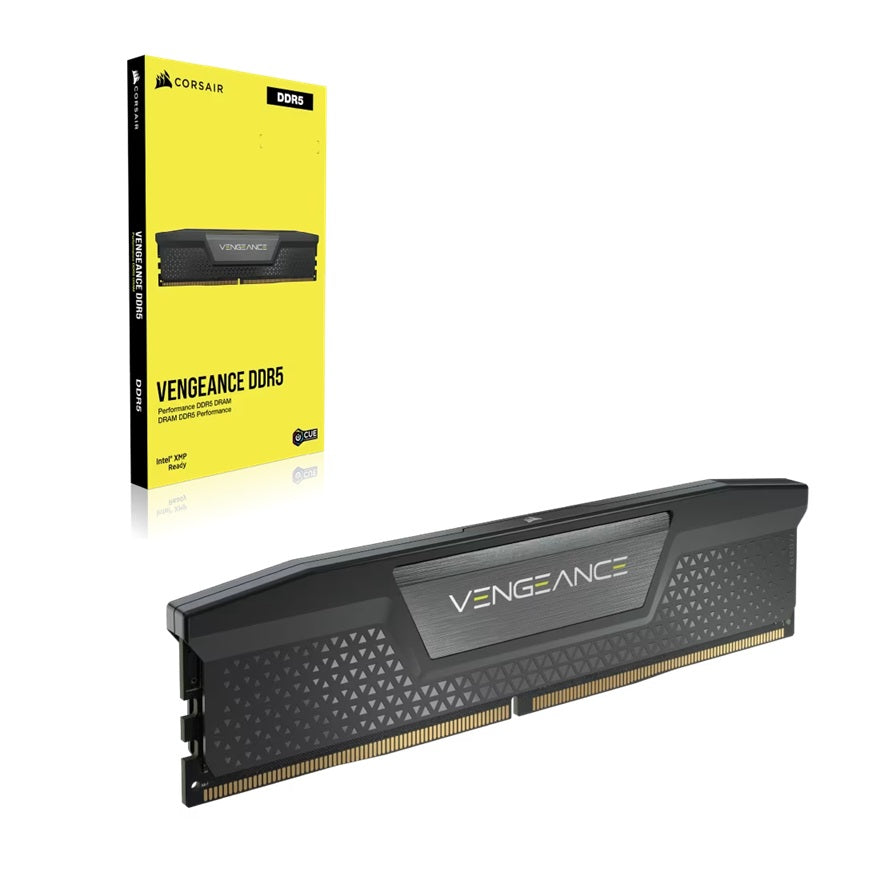 Corsair Vengeance 128GB (2x64GB) DDR5 DRAM 6000MT/s CL40 Memory Kit Black CMK128GX5M2D6000C40