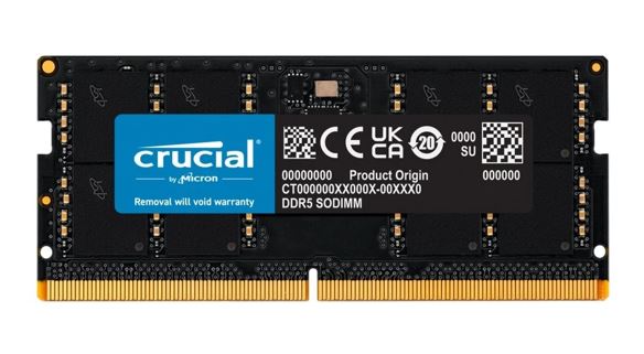 Crucial 32GB (1x32GB) DDR5 SODIMM 4800MHz C40 1.1V Notebook Laptop Memory Tray ~replace CT2K16G56C46S5 MECN5-1X32G56 CT32G48C40S5T