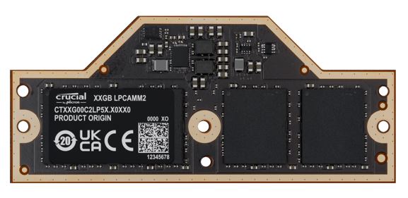 Crucial 32GB (1x32GB) LPDDR5X LPCAMM2 7500Mhz Memory for Lenovo P1 P14 P16v CT32G75C2LP5X