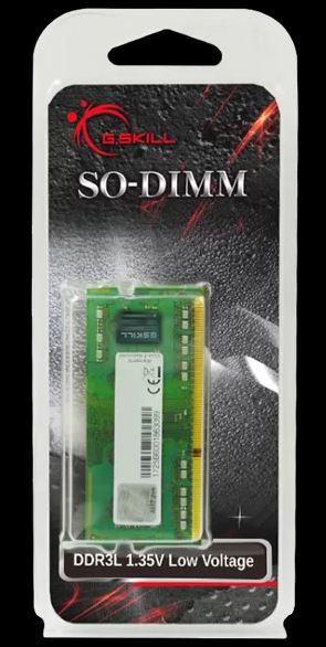 G.SKILL F3-1600C11S-8GSL GB (1 x 8GB)/ PC3-12800 / DDR3 1600 MT/s/ Timings 11-11-11-28/ Voltage 1.35 V/ N F3-1600C11S-8GSL