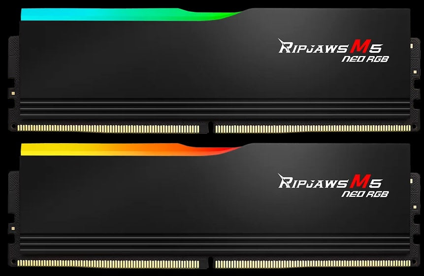 G.SKILL F5-6000J3636F16GX2-RM5NRK 32GB (2 x 16GB)/ DDR5 6000 MT/s/ Timings 36-36-36-96/ Voltage 1.35 V/ Ripjaws M5 Neo EXPO/XMP 3.0 F5-6000J3636F16GX2-RM5NRK