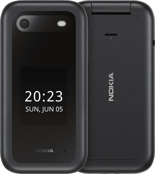 Nokia 2660 Flip 4G 128MB - Black (1GF012HPA1A01)*AU STOCK*, 2.8', 48MB/128MB, 0.3MP, Dual SIM, 1450mAh Removable, 2YR 1GF012HPA1A01