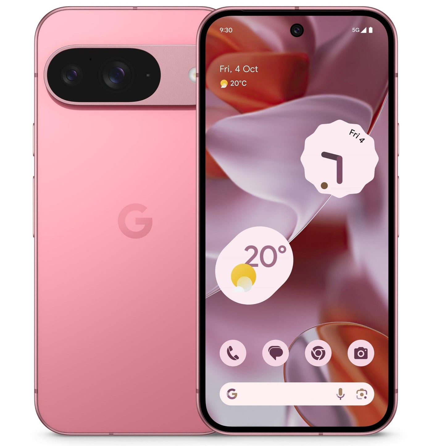 Google Pixel 9 5G 128GB - Peony (GA05841-CA), *AU STOCK*, 6.3', OLED, 120Hz, 12GB/128GB, 50MP/10.5MP, Single+ eSIM, 4700mAh, 2 Years Warranty GA05841-CA