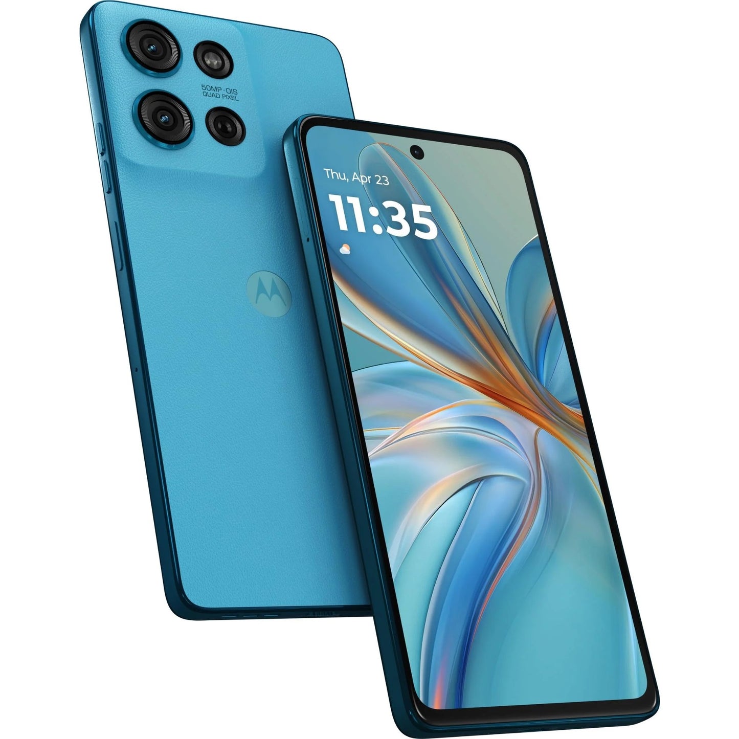 Motorola G75 5G 256GB With Moto Buds - Aqua Blue*AU STOCK*, 6.8', Full HD+, 120Hz, 8GB/256GB, 50MP/16MP, Single+ eSIM, 5000mAh, 2 Years Warranty PB3Y0025AU