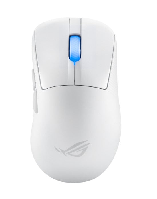 ASUS ROG KERIS II Ace Wireless Ergonomic Lightweight Gaming Mouse, 42, 000-dpi ROG AimPoint Pro Optical Sensor (Moonlight White) ROG KERIS II WL ACE/WHT