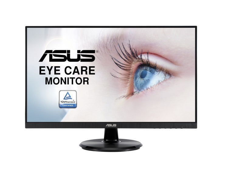 ASUS VA24DCP 23.8' Eye Care Monitor, Full HD, IPS, Frameless, USB-C, 65W PD, 75Hz, Adaptive-Sync/FreeSync, Low Blue Light, Flicker Free, Wall Mount VA24DCP