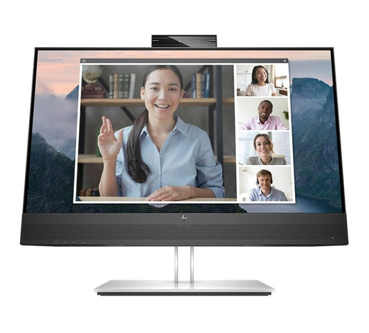 HP E24MV G4 23.8'/24' FHD Conferencing Monitor 1920x1080 16:9 5ms Height Adjustable Tilt Swivel Pivot Webcam Speakers 4xUSB Hub VGA DP HDMI VESA 3yrs 169L0AA