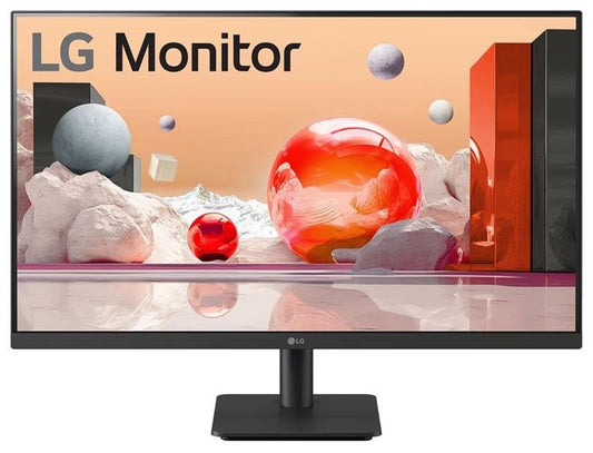 LG 27' FHD IPS Monitor 100Hz AMD FreeSync 1920x1080 16:9 5ms Tilt Adjustment D-Sub HDMI Reader Mode Black Stabiliser Slim Bezel 3yrs 27MS500-B