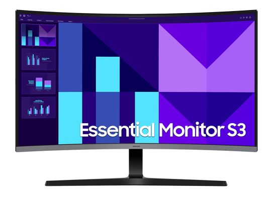 Samsung 32' S39GD FHD 100Hz Curved Monitor 1920x1080 4ms 16:9 1500R Tilt VESA VA HDMI D-Sub Headphone Flicker Free Eye Saver Mode Black LS32D390GAEXXY