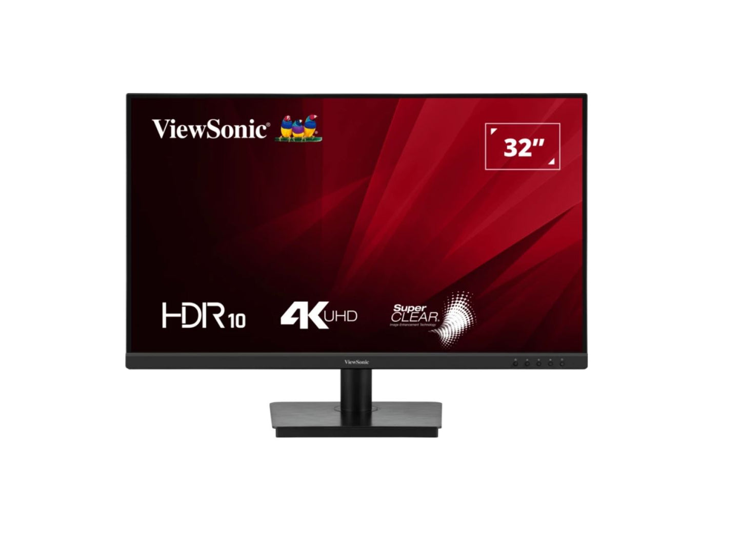 ViewSonic 32' VA3208 4K UHD 3840 x 2160, Superclear, HDR10, 2x HDMI and 1x DP, 3.5 Audio Port, Office Business Monitor Retail VA3208-4K-MHD