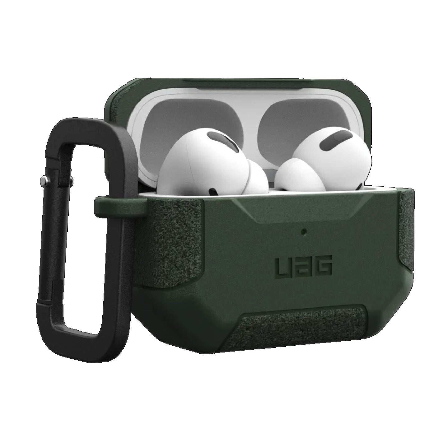 UAG Scout Apple Airpods Pro (2nd Gen) Rugged Case - Black (104123114040), DROP+ Military Standard, Detachable Carabiner, Featherlight, 10 Years Warranty 104123114040