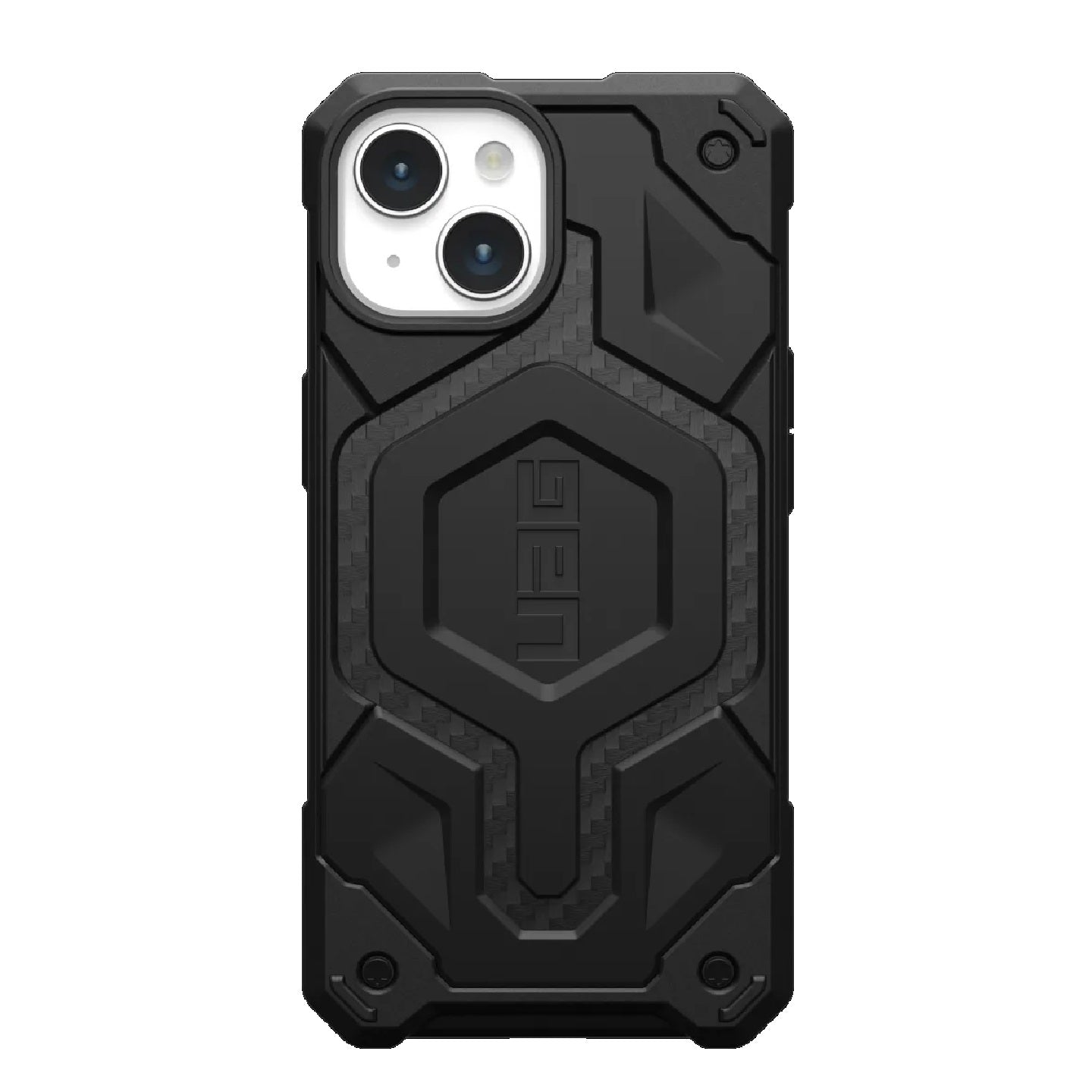 UAG Monarch Pro MagSafe Apple iPhone 15 (6.1') Rugged Case - Carbon Fiber (114219114242), 25ft. Drop Protection (7.6M), 10 Years Warranty 114219114242