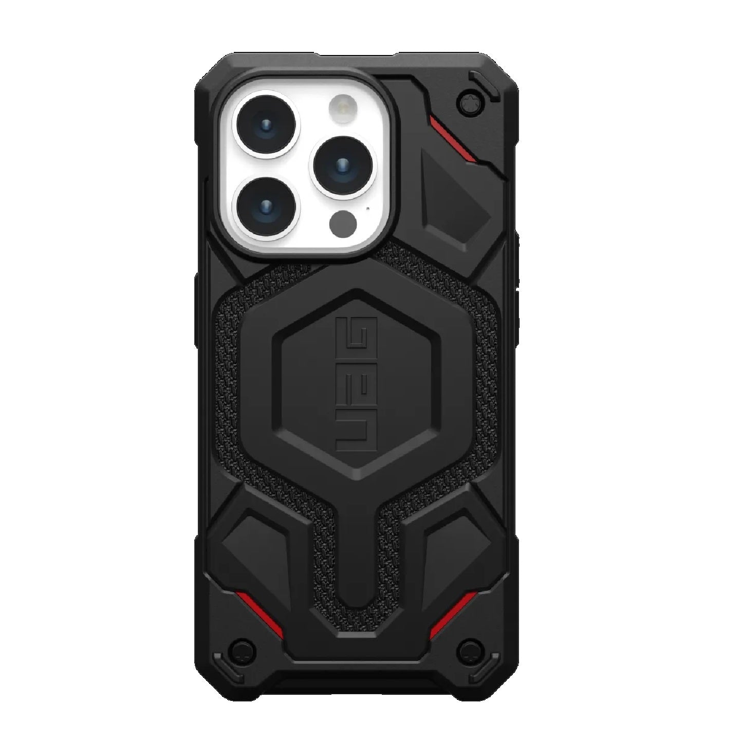 UAG Monarch Pro MagSafe Apple iPhone 15 Pro (6.1') Rugged Case - Kevlar Black (114221113940), 25ft. Drop Protection(7.6M), 10 Years Warranty 114221113940