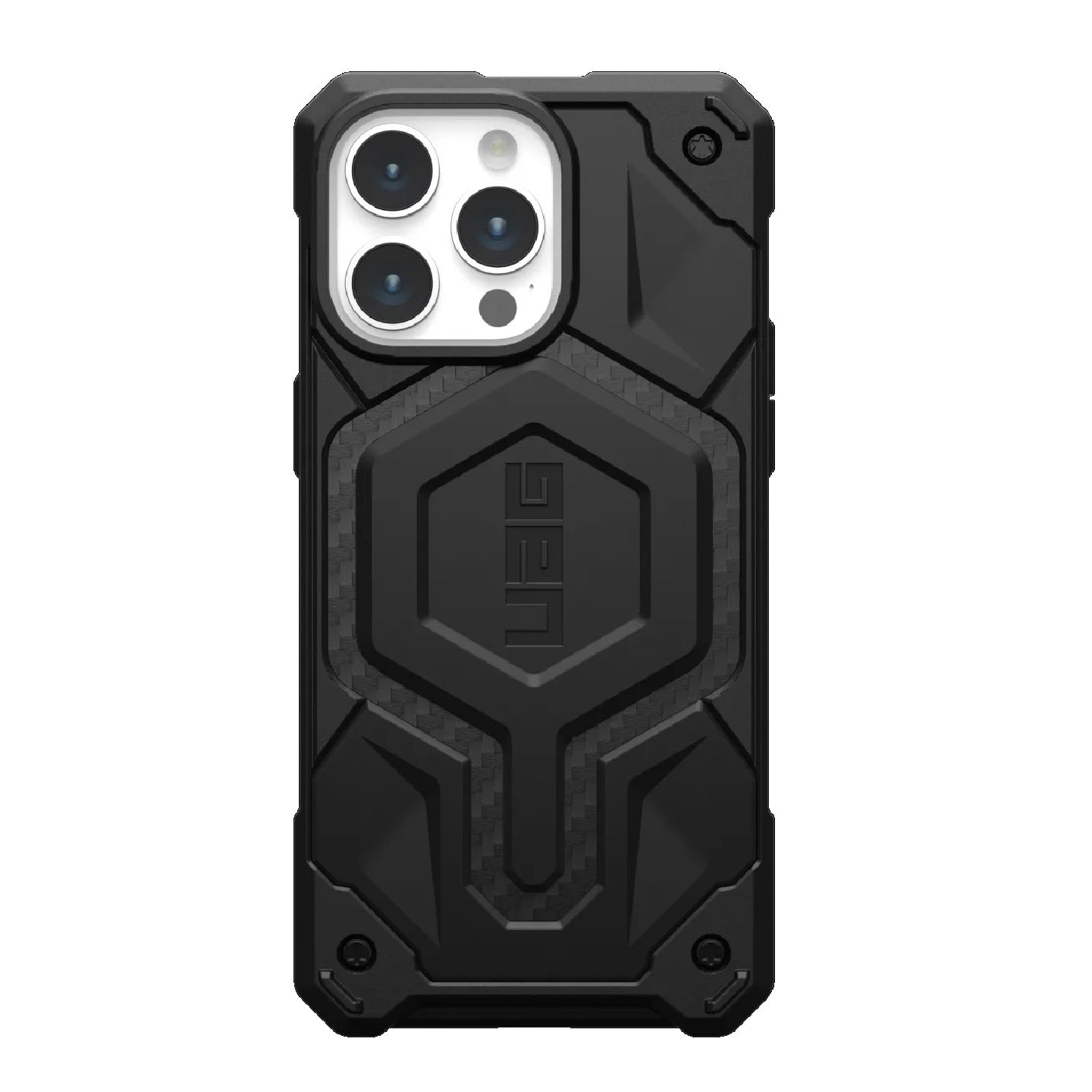 UAG Monarch Pro MagSafe Apple iPhone 15 Pro Max (6.7') Rugged Case - Carbon Fiber (114222114242), 25ft. Drop Protection (7.6M), 10 Years Warranty 114222114242