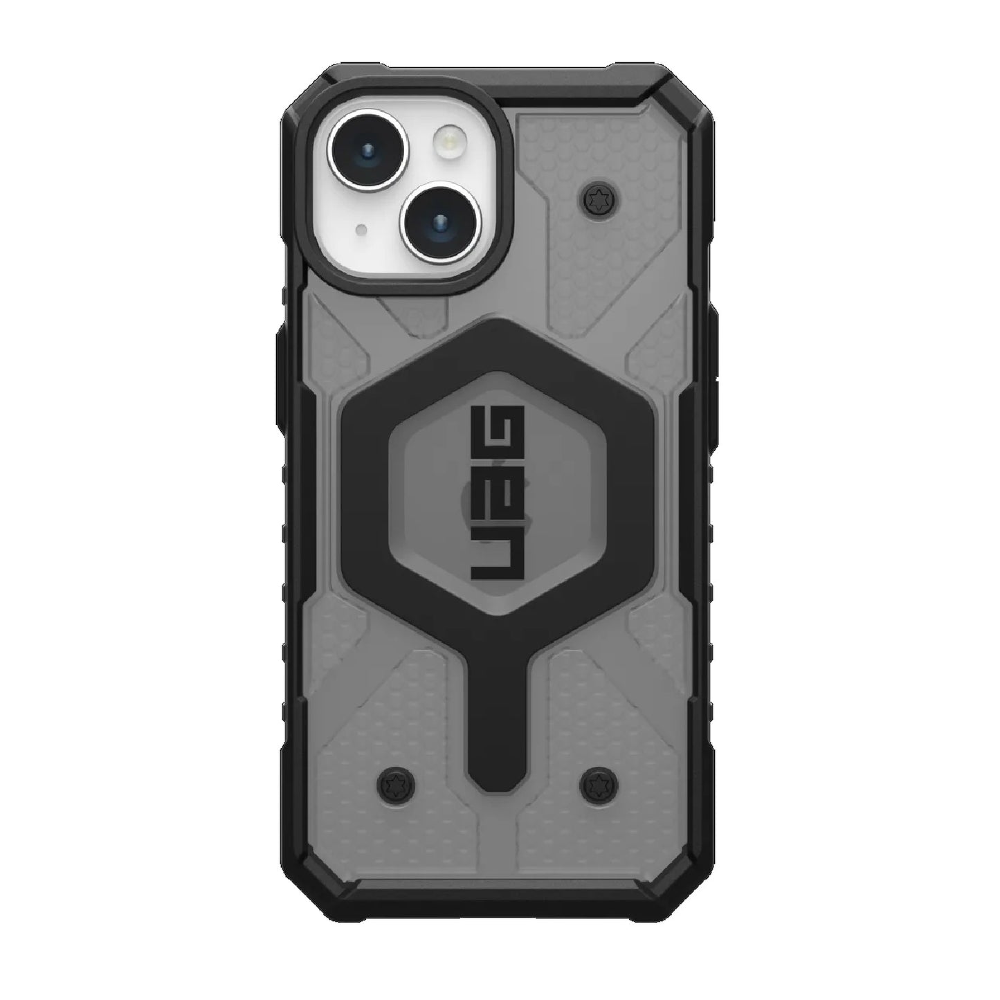 UAG Pathfinder MagSafe Apple iPhone 15 (6.1') Rugged Case - Ash (114358113131), 18ft. Drop Protection (5.4M), Tactical Grip, 10 Years Warranty 114358113131