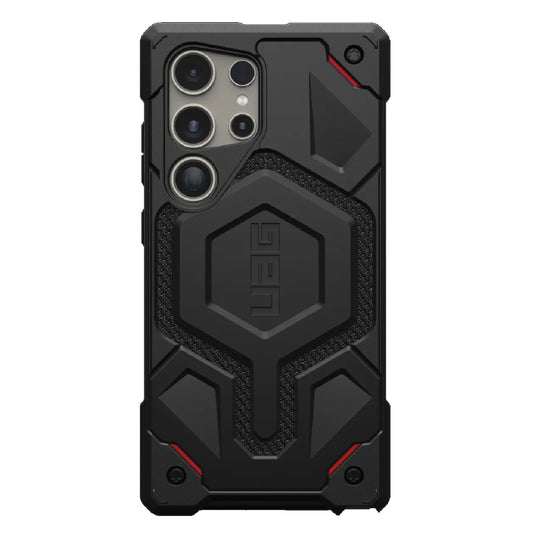 UAG Monarch Pro Magnetic Kevlar Samsung Galaxy S24 Ultra 5G (6.8') Case - Black (214416113940), 25ft. Drop Protection (7.6M), Multiple Layers 214416113940