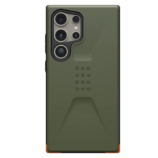 UAG Civilian Samsung Galaxy S24 Ultra 5G (6.8') Case - Olive Drab(214439117272), 20ft. Drop Protection(6M), Armored Shell, Raised Screen Surround, Rugged 214439117272
