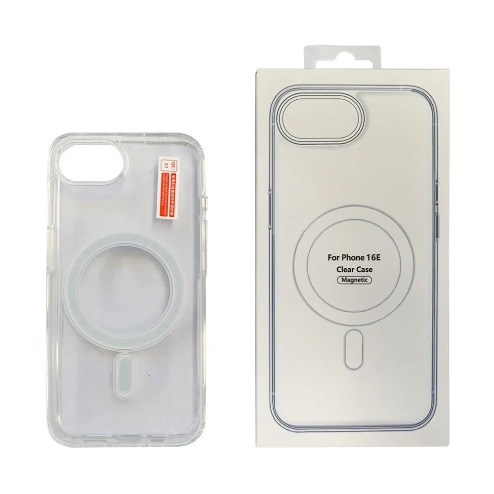 USP Apple iPhone 17e / iPhone 16e (6.1') Clear Case with MagSafe - Built-in magnets, Scratch Resistant, Crystal Clear, Shockproof, 5 Years Warranty 6976552043359