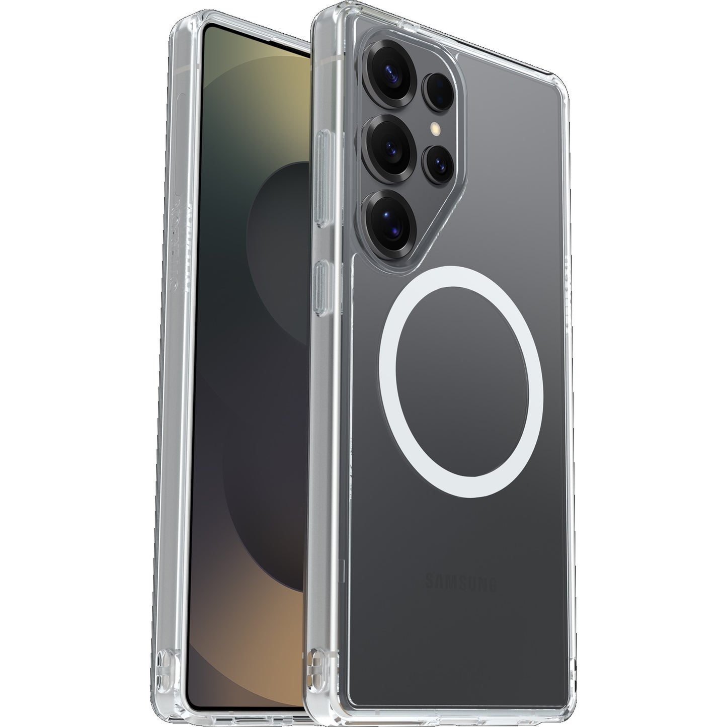 OtterBox Symmetry Clear Magnets Samsung Galaxy S25 Ultra 5G (6.9') Case Clear - (77-97520), DROP+ 3X Military Standard, Raised Edges, 7 Years Warranty 77-97520