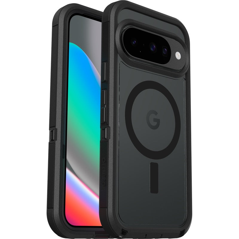 OtterBox Defender Pro XT Clear Magnets Google Pixel 10/Pixel 10 Pro Dark Side - black-(77-98258), Drop+7X Military Standard, 7 Years Warranty 77-98258
