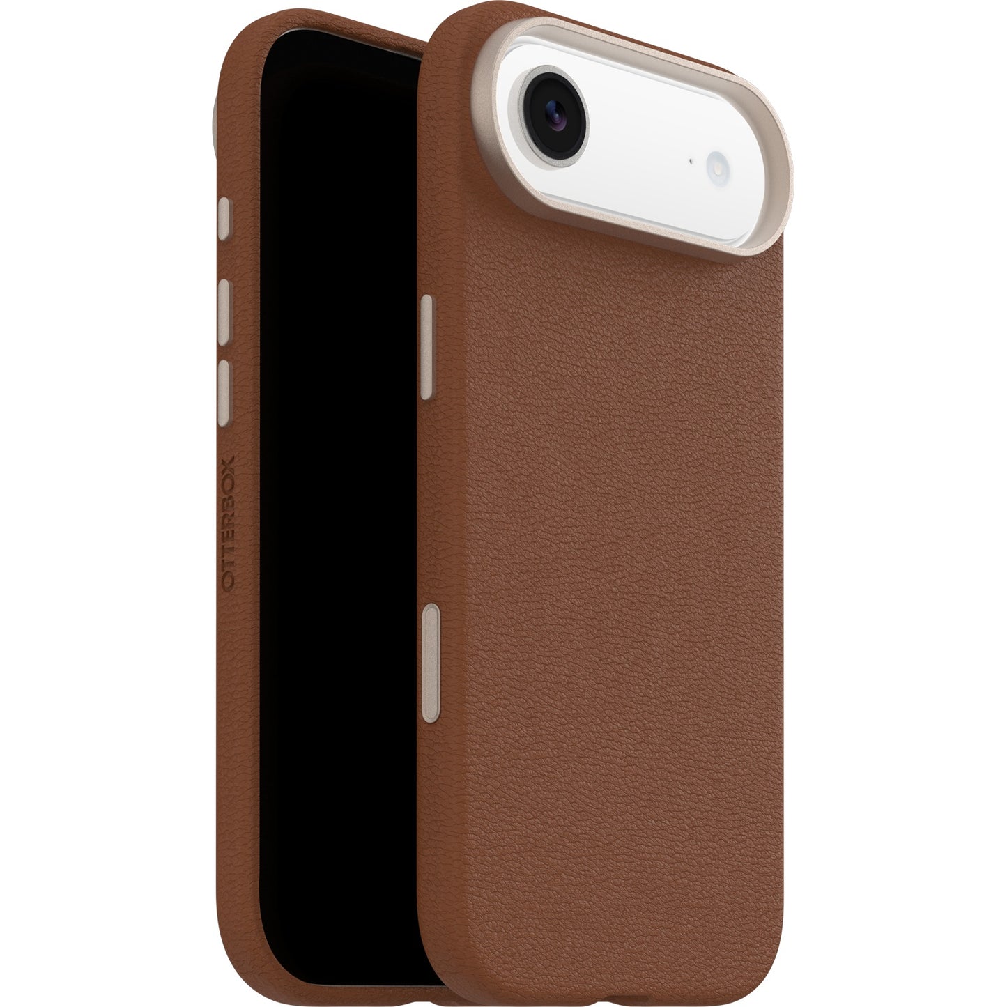 OtterBox Symmetry Cactus Leather MagSafe Apple iPhone Air (6.5') Case Desert Saddle (Brown)- (77-99033), DROP+ 3X Military Standard, 7 Years Warranty 77-99033