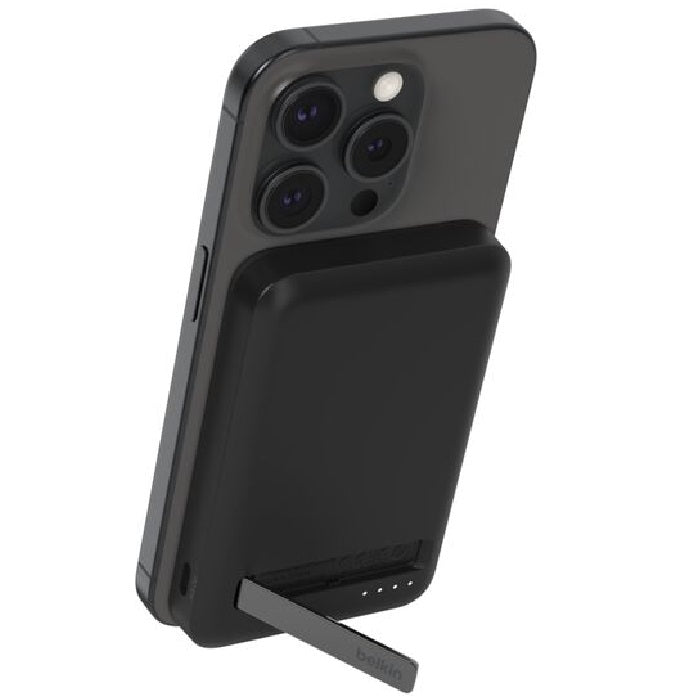 Belkin BoostCharge Pro 5k mAh Magnetic Power Bank With Qi2 + USB-C Cable (1M) - Black (BPD006btBK), 15W, 1xUSB-C, Overcharge Protection, 2 Years Warranty BPD006btBK