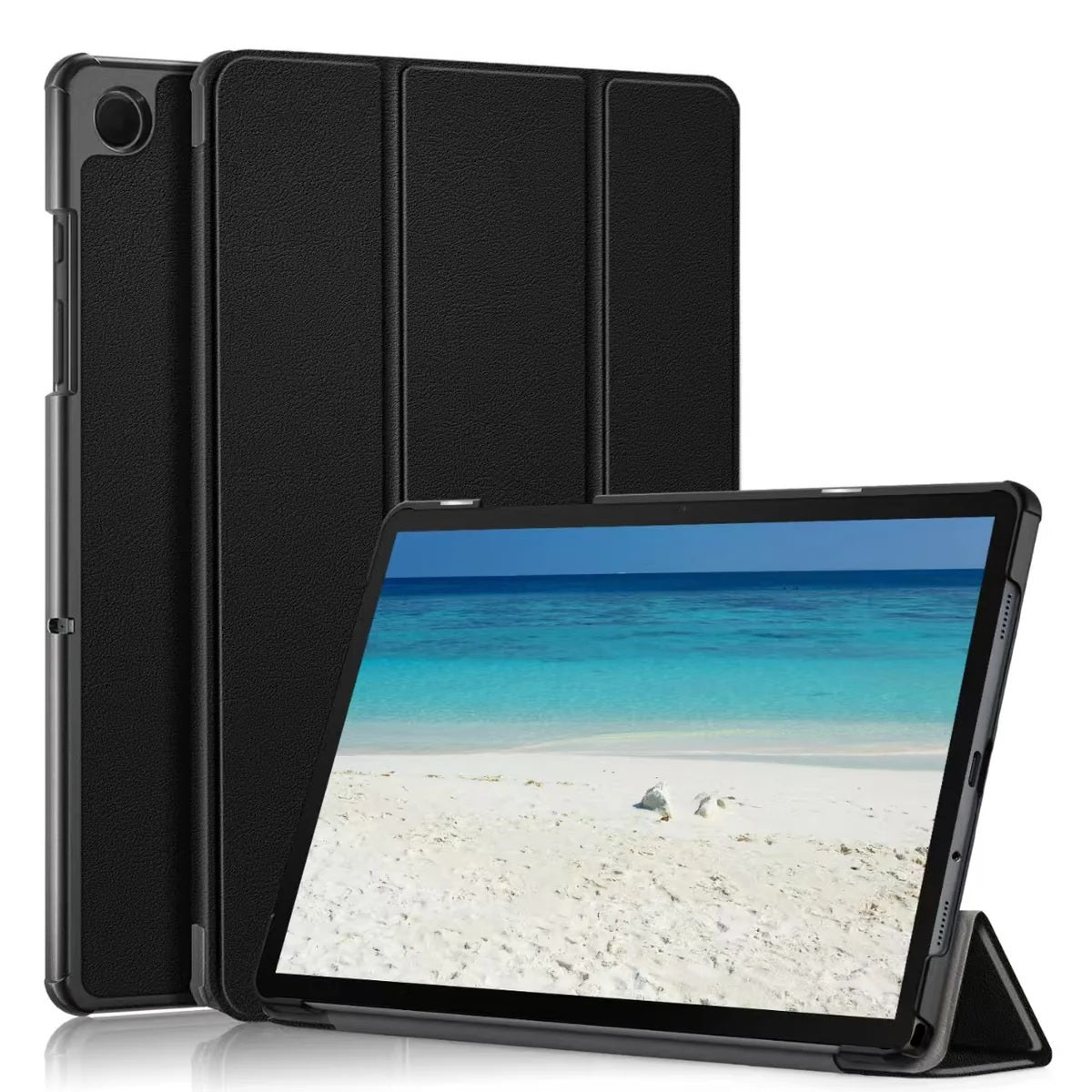 USP Samsung Galaxy Tab A11+ / Tab A9+ (11') Folio Case Black - Slim, PU Leather, Auto Sleep/Wake Function, Drop Protection, 3 Years Warranty cfbitaba11plus