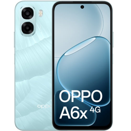 OPPO A6x 4G 128GB - Ice Blue (CPH2819AU Ice Blue)*AU STOCK*, 6.75', HD+, 120Hz, 4GB/128GB, 13MP/5MP, Dual SIM, 6100mAh, 2 Years Warranty CPH2819AU Ice Blue