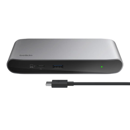 Belkin Connect Thunderbolt 4, 5-in-1 Core Hub - Space Grey(INC013AUSGY), Dual Display, 40 Gbps, 96W Power Delivery, Thunderbolt 4, Docking Station, 2YR INC013AUSGY