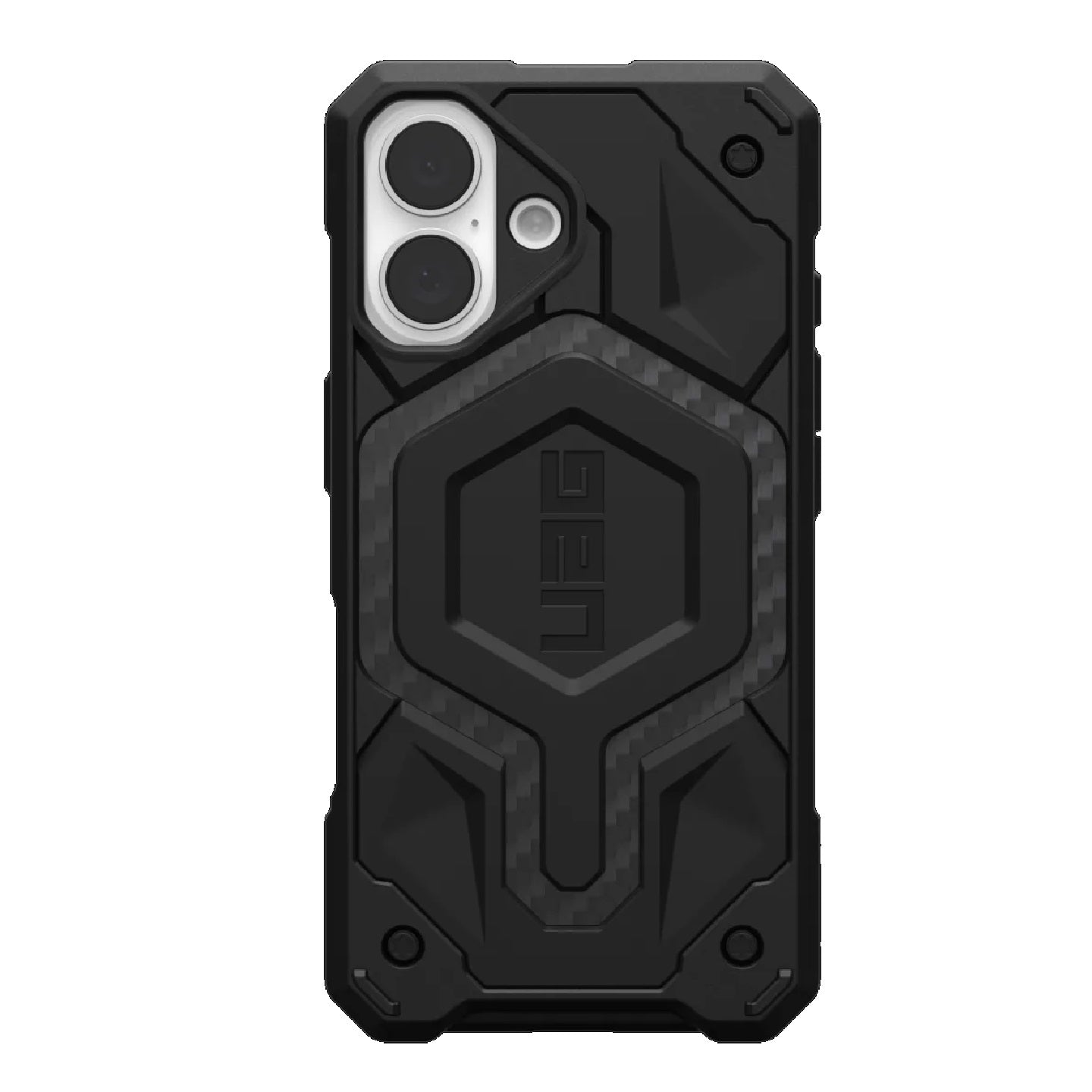 UAG Monarch Pro MagSafe Apple iPhone 16 (6.1') Rugged Case - Carbon Fiber (114458114242), 25ft. Drop Protection (7.6M), 10 Years Warranty 114458114242
