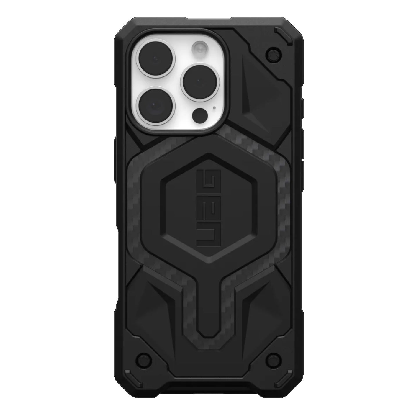 UAG Monarch Pro MagSafe Apple iPhone 16 Pro (6.3') Rugged Case - Carbon Fiber (114456114242), 25ft. Drop Protection (7.6M), 10 Years Warranty 114456114242