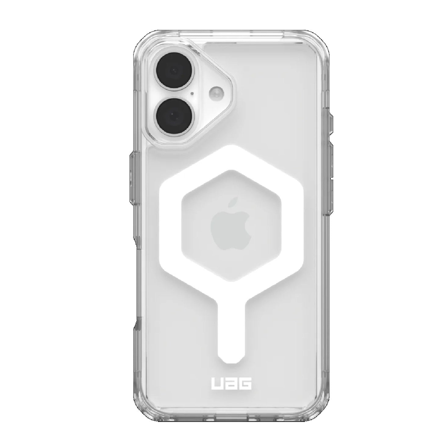 UAG Plyo MagSafe Apple iPhone 16 (6.1') Rugged Case - Ice/White (114482114341), 16ft. Drop Protection (4.8M), Armored Shell, 10 Years Warranty 114482114341
