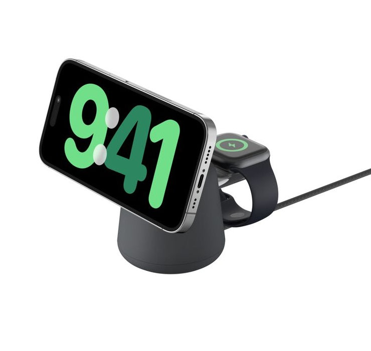 Belkin BoostCharge Pro 2-in-1 Wireless Qi2 Charging Dock + 30W USB-C PSU + USB-C Cable (1.5M) - Black (WIZ027auH36), 15W, CEW $2500, 2 Years Warranty WIZ027auH36