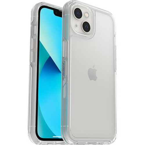 OtterBox Apple iPhone 13 Symmetry Series Clear Antimicrobial Case - Clear (77-85303), 3X Military Standard Drop Protection, Durable Protection 77-85303
