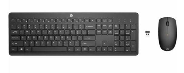 HP 235 USB Wireless Keyboard & Mouse Combo Reduced-sized & Low-Profile Quiet Keys Easy Cleaning Plug & Play for Notebook Desktop PC MAC ~1Y4D0AA 1Y4D0UT