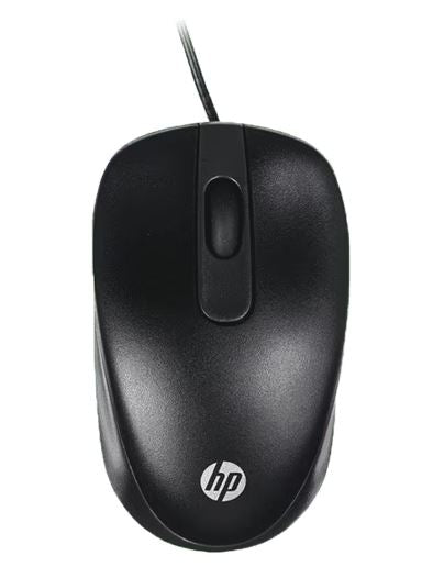 HP USB Wired USB-A Travel Mouse 1000 dpi 3xbutton Multi-OS Windows 7/8/10/11 Chrome OS Android Black 1YR WTY G1K28AA