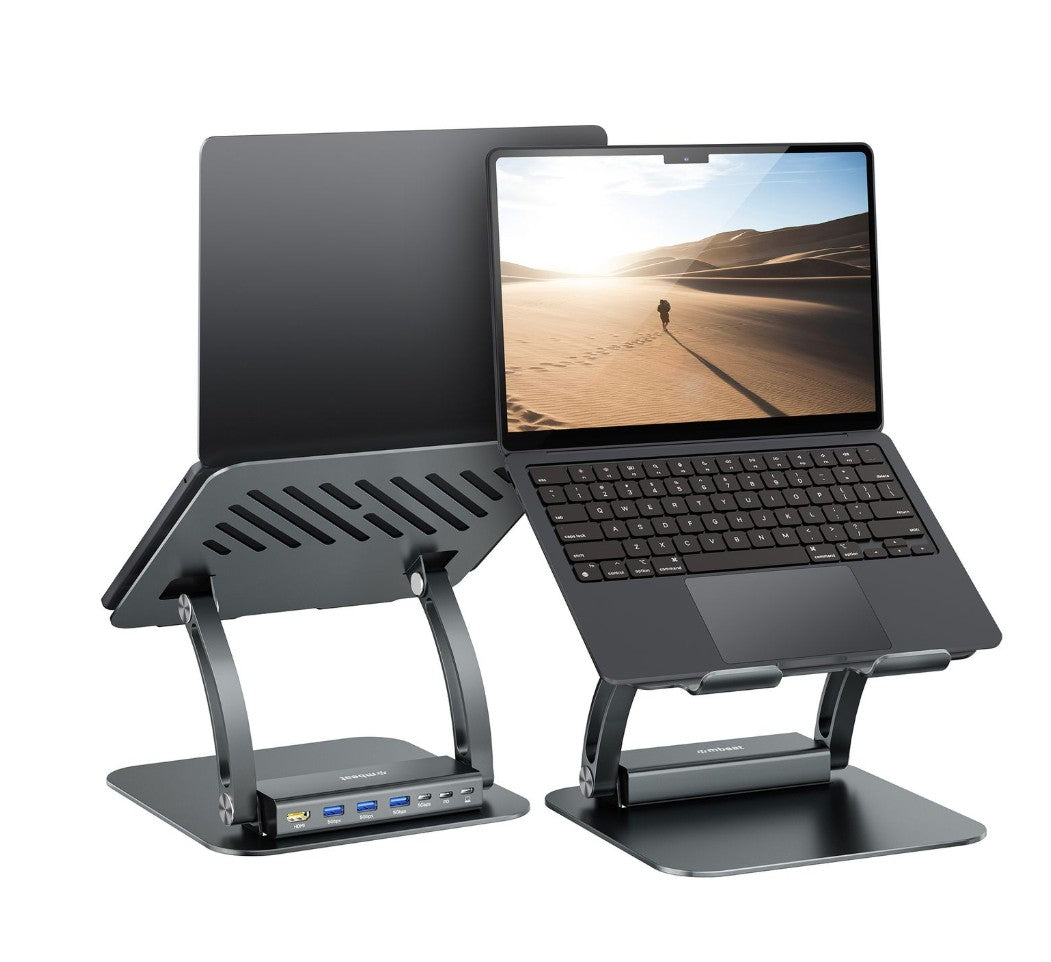 mbeat Stage P6 Laptop Stand with USB-C Dock MB-STD-P6GRY