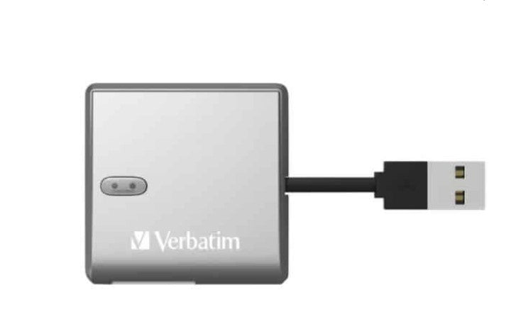 Verbatim USB 2.0 All- in-1 Card Reader Compact - including SD, SDHC, SDXC, microSD, microSDHC, microSDXC, CF-1, Memory Stick, xD and MS-Pro/Duo 65677