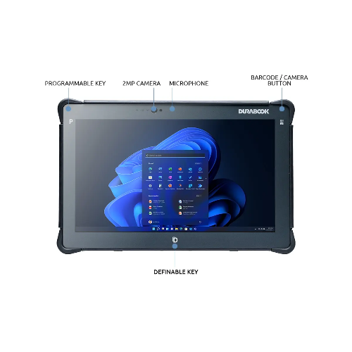 DURABOOK R11, 11.6' FHD, Intel Core i5-1235U, Windows 11, 8GB RAM, 256GB PCIe SSD, Wi-Fi 6E, Bluetooth v5.3, 2MP Front Camera, 3 year Warranty R1G1P21AHAXX