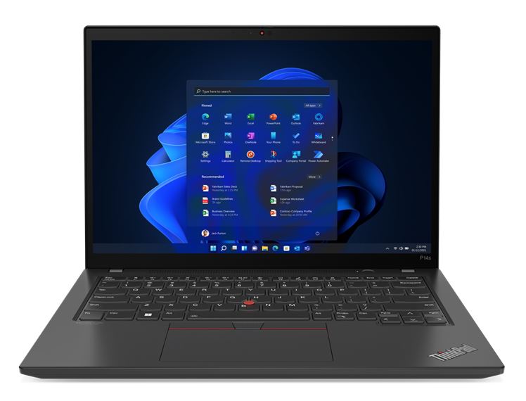 LENOVO ThinkPad P14S G5 14'' WUXGA IR Intel U7-155H 32GB DDR5 1TB SSD Windows 11 Pro nVidia RTX A500 AI PC NPU TOPS 11 Thunderbolt 3yr Prem 1.6kg 21G20044AU